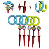 Maxbell Kids Rings Toss Game Kids Activities Throwing Rings for Indoor Outdoor Beach Blue Green Rings