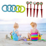 Maxbell Kids Rings Toss Game Kids Activities Throwing Rings for Indoor Outdoor Beach Blue Green Rings