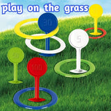 Maxbell Kids Rings Toss Game Kids Activities Throwing Rings for Indoor Outdoor Beach Multi Color Rings