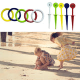 Maxbell Kids Rings Toss Game Kids Activities Throwing Rings for Indoor Outdoor Beach Multi Color Rings