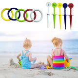 Maxbell Kids Rings Toss Game Kids Activities Throwing Rings for Indoor Outdoor Beach Multi Color Rings