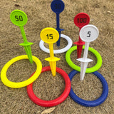 Maxbell Kids Rings Toss Game Kids Activities Throwing Rings for Indoor Outdoor Beach Multi Color Rings