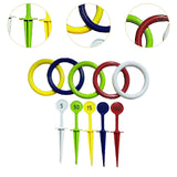 Maxbell Kids Rings Toss Game Kids Activities Throwing Rings for Indoor Outdoor Beach Multi Color Rings