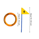 Maxbell Kids Rings Toss Game Kids Activities Throwing Rings for Indoor Outdoor Beach OrangeBlueGreenRings