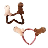 Maxbell Elastic Headband Animal Headdress Cute Party Headwear for Adults Girls Women 18cm