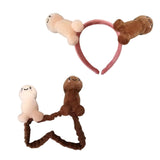 Maxbell Elastic Headband Animal Headdress Cute Party Headwear for Adults Girls Women 18cm