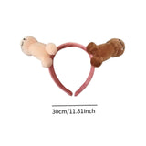 Maxbell Elastic Headband Animal Headdress Cute Party Headwear for Adults Girls Women 30cm