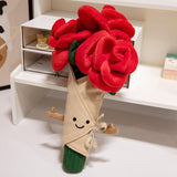 Maxbell Roses Plush Bouquet Cute Stuffed Flower for Festival Decoration Party Favors