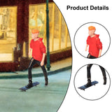 Maxbell 1/64 Diorama Stylish Figure People Model for DIY Project Dollhouse Accessory Skateboard Man