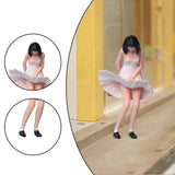 Maxbell 1/64 Diorama Stylish Figure People Model for DIY Project Dollhouse Accessory White Dress Women