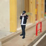 Maxbell 1/64 Diorama Stylish Figure People Model for DIY Project Dollhouse Accessory Photograph Man