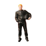 Maxbell 1/64 Diorama Stylish Figure People Model for DIY Project Dollhouse Accessory Black Color Racer Man
