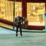 Maxbell 1/64 Diorama Stylish Figure People Model for DIY Project Dollhouse Accessory Black Color Racer Man