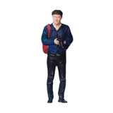 Maxbell 1/64 Diorama Stylish Figure People Model for DIY Project Dollhouse Accessory Backpack Man