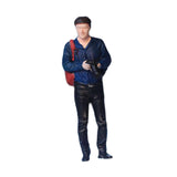 Maxbell 1/64 Diorama Stylish Figure People Model for DIY Project Dollhouse Accessory Backpack Man