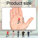 Maxbell 1/64 Diorama Stylish Figure People Model for DIY Project Dollhouse Accessory Backpack Man
