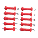 Maxbell 10Pcs Electric Fence Spring Gate Handle Insulators for Farmer Farm Husbandry