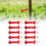 Maxbell 10Pcs Electric Fence Spring Gate Handle Insulators for Farmer Farm Husbandry