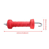 Maxbell 10Pcs Electric Fence Spring Gate Handle Insulators for Farmer Farm Husbandry