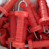 Maxbell 10Pcs Electric Fence Spring Gate Handle Insulators for Farmer Farm Husbandry