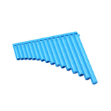 Maxbell 16 Pipe Pan Flute Educational C Key for Performance Musical Gift Music Lover Blue