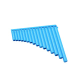 Maxbell 16 Pipe Pan Flute Educational C Key for Performance Musical Gift Music Lover Blue