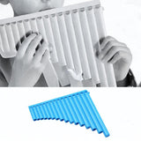 Maxbell 16 Pipe Pan Flute Educational C Key for Performance Musical Gift Music Lover Blue