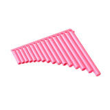 Maxbell 16 Pipe Pan Flute Educational C Key for Performance Musical Gift Music Lover Pink