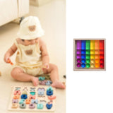 Maxbell Rainbow Building Blocks Set Smooth Stacking Toy for Children Boys Girls Kids