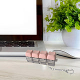 Maxbell Keyboard Fidget Keychain Accessories Decompression Toy for Home Office Party 4 Key