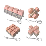 Maxbell Keyboard Fidget Keychain Accessories Decompression Toy for Home Office Party 4 Key