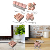 Maxbell Keyboard Fidget Keychain Accessories Decompression Toy for Home Office Party 4 Key
