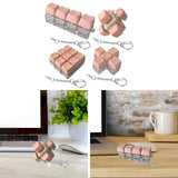 Maxbell Keyboard Fidget Keychain Accessories Decompression Toy for Home Office Party 4 Key