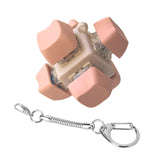 Maxbell Keyboard Fidget Keychain Accessories Decompression Toy for Home Office Party 6 Key