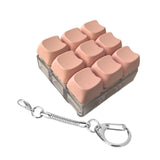 Maxbell Keyboard Fidget Keychain Accessories Decompression Toy for Home Office Party 9 Key