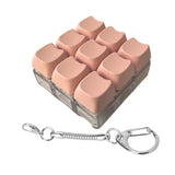 Maxbell Keyboard Fidget Keychain Accessories Decompression Toy for Home Office Party 9 Key