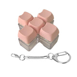 Maxbell Keyboard Fidget Keychain Accessories Decompression Toy for Home Office Party 5 Key