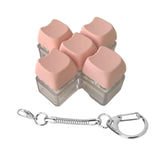 Maxbell Keyboard Fidget Keychain Accessories Decompression Toy for Home Office Party 5 Key
