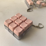 Maxbell Keyboard Fidget Keychain Accessories Decompression Toy for Home Office Party 5 Key