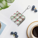 Maxbell Keyboard Fidget Keychain Supplies Gift Keyring Toy for Office Party Birthday 9 Key 6cmx6cmx3cm