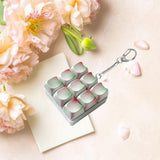 Maxbell Keyboard Fidget Keychain Supplies Gift Keyring Toy for Office Party Birthday 9 Key 6cmx6cmx3cm