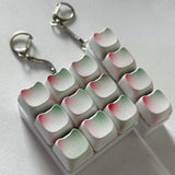 Maxbell Keyboard Fidget Keychain Supplies Gift Keyring Toy for Office Party Birthday 9 Key 6cmx6cmx3cm