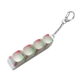 Maxbell Keyboard Fidget Keychain Supplies Gift Keyring Toy for Office Party Birthday 4 Key 8cmx3cmx3cm