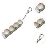 Maxbell Keyboard Fidget Keychain Supplies Gift Keyring Toy for Office Party Birthday 4 Key 8cmx3cmx3cm