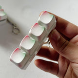Maxbell Keyboard Fidget Keychain Supplies Gift Keyring Toy for Office Party Birthday 4 Key 8cmx3cmx3cm