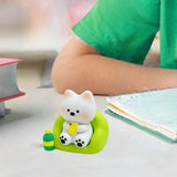 Maxbell Dog Sculpture Cute West Highland White Terrier for Office Thanksgiving Shelf 3.5cmx4.2cm