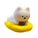 Maxbell Dog Sculpture Cute West Highland White Terrier for Office Thanksgiving Shelf 3.6cmx3.5cm