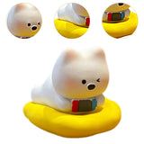 Maxbell Dog Sculpture Cute West Highland White Terrier for Office Thanksgiving Shelf 3.6cmx3.5cm