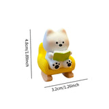 Maxbell Dog Sculpture Cute West Highland White Terrier for Office Thanksgiving Shelf 3.2cmx4.8cm