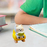 Maxbell Dog Sculpture Cute West Highland White Terrier for Office Thanksgiving Shelf 3.2cmx4.8cm